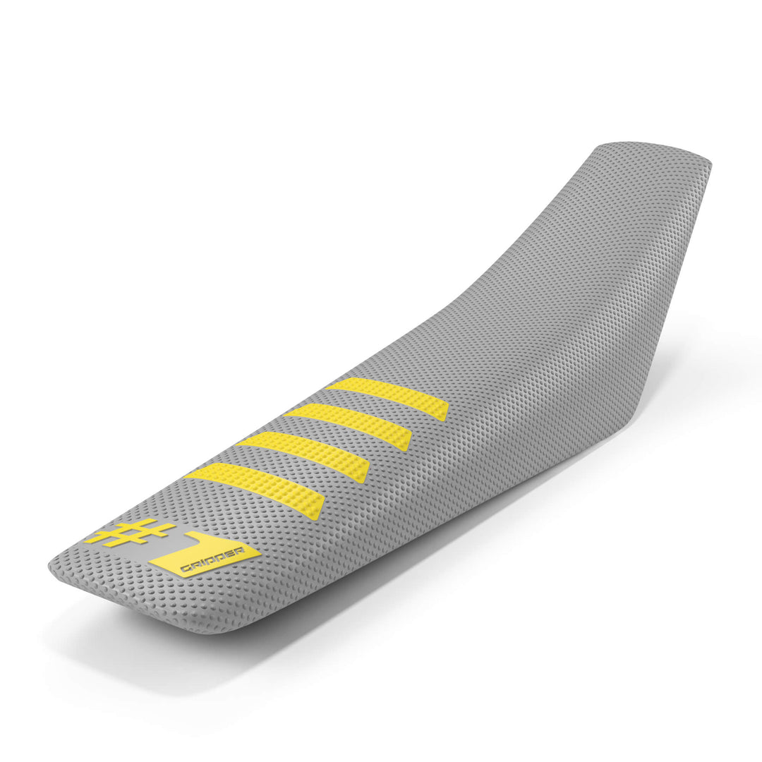ONERGRIPPER RIBBED LIGHT GREY/YELLOW SEAT COVER