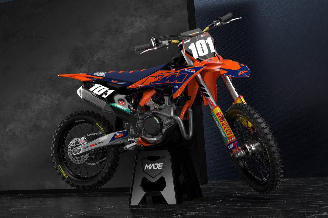 KTM Motocross - dirt bike - enduro - MX graphics - stickers - madestickers.com Blue#color_blue