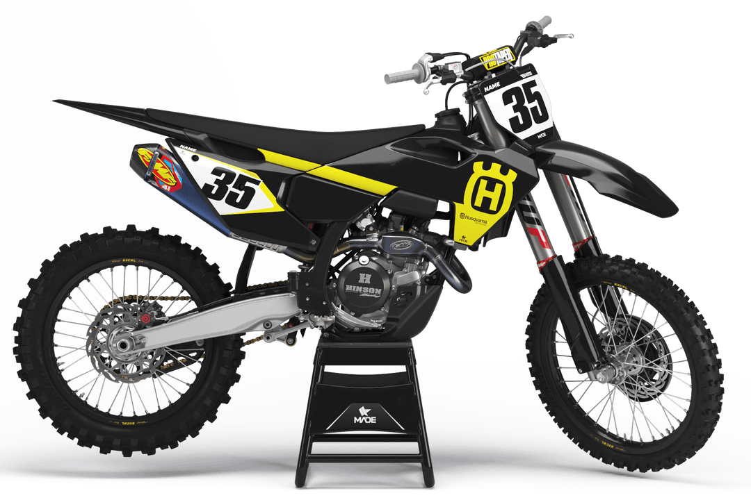 HUSQVARNA ROLLER BLACK NUMBER KIT - Madestickers