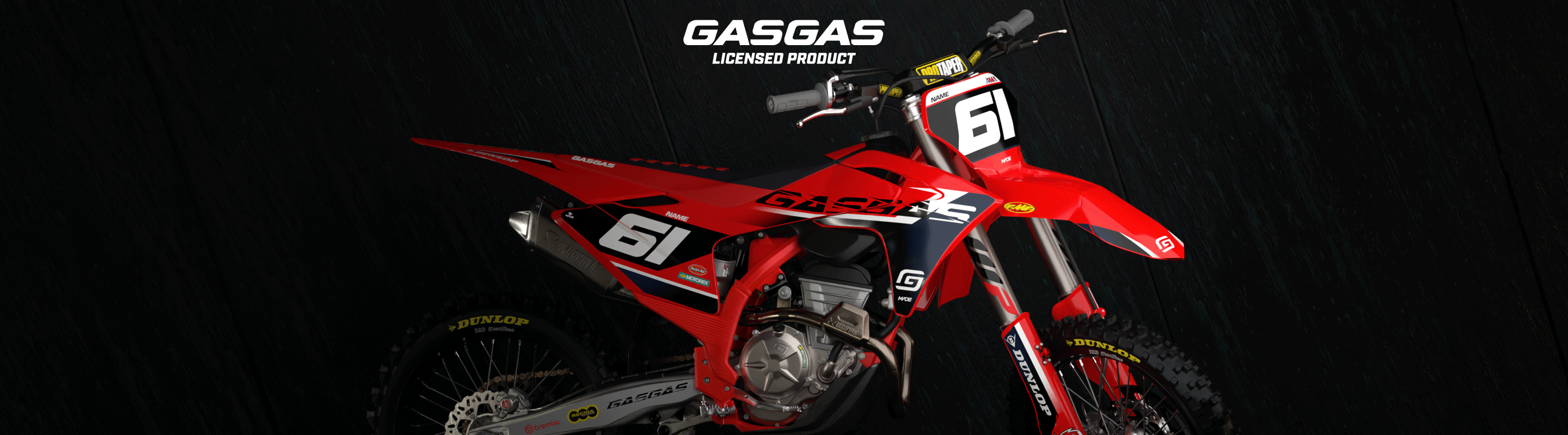 GasGas MX graphics kit collection - Madestickers