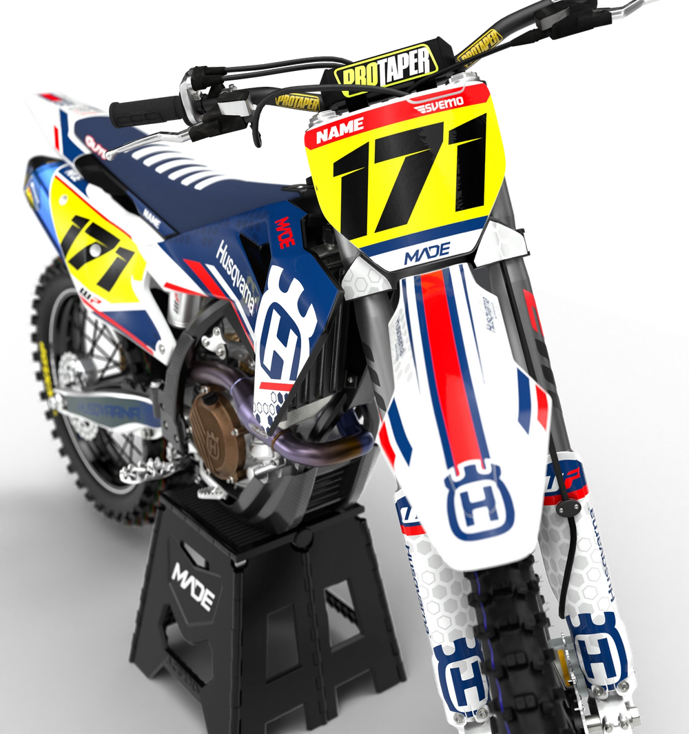 Husqvarna AXJ - Albin Johansson Replica - motocross premium graphics - madestickers.com