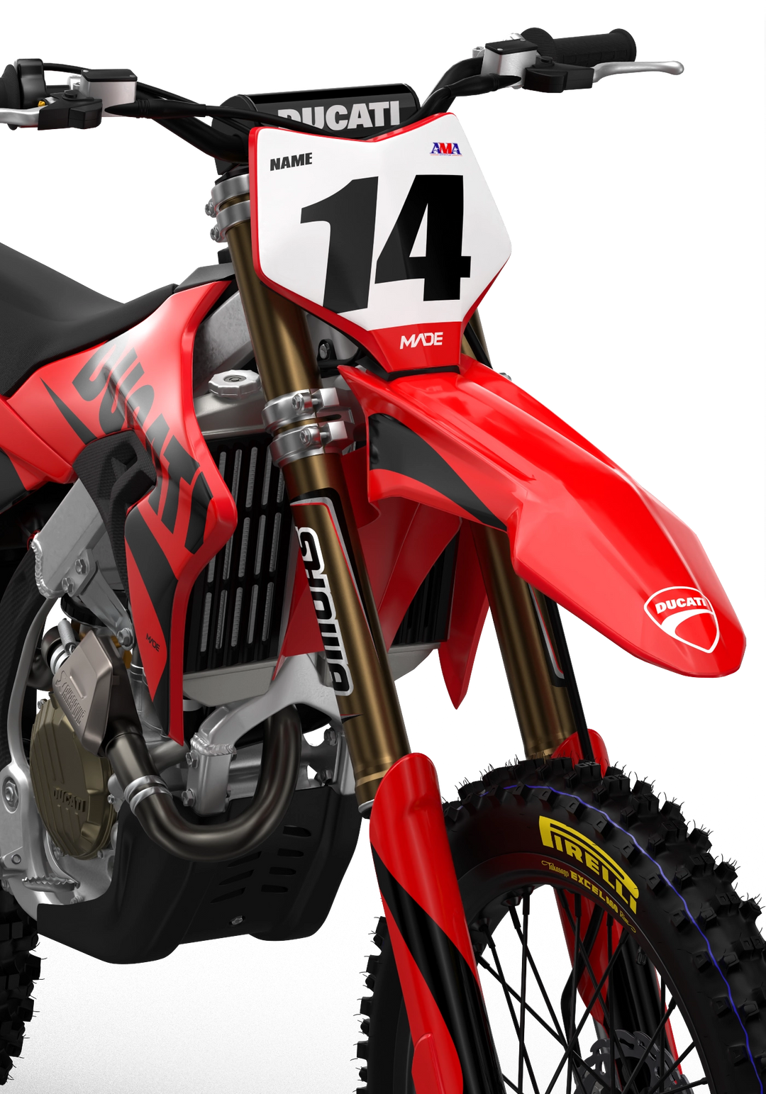 Ducati Base Red custom graphics from madestickers.com Black#color_black