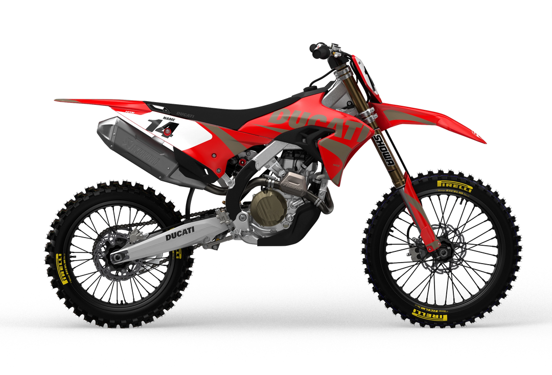 Ducati Base Red custom graphics from madestickers.com Brown#color_brown