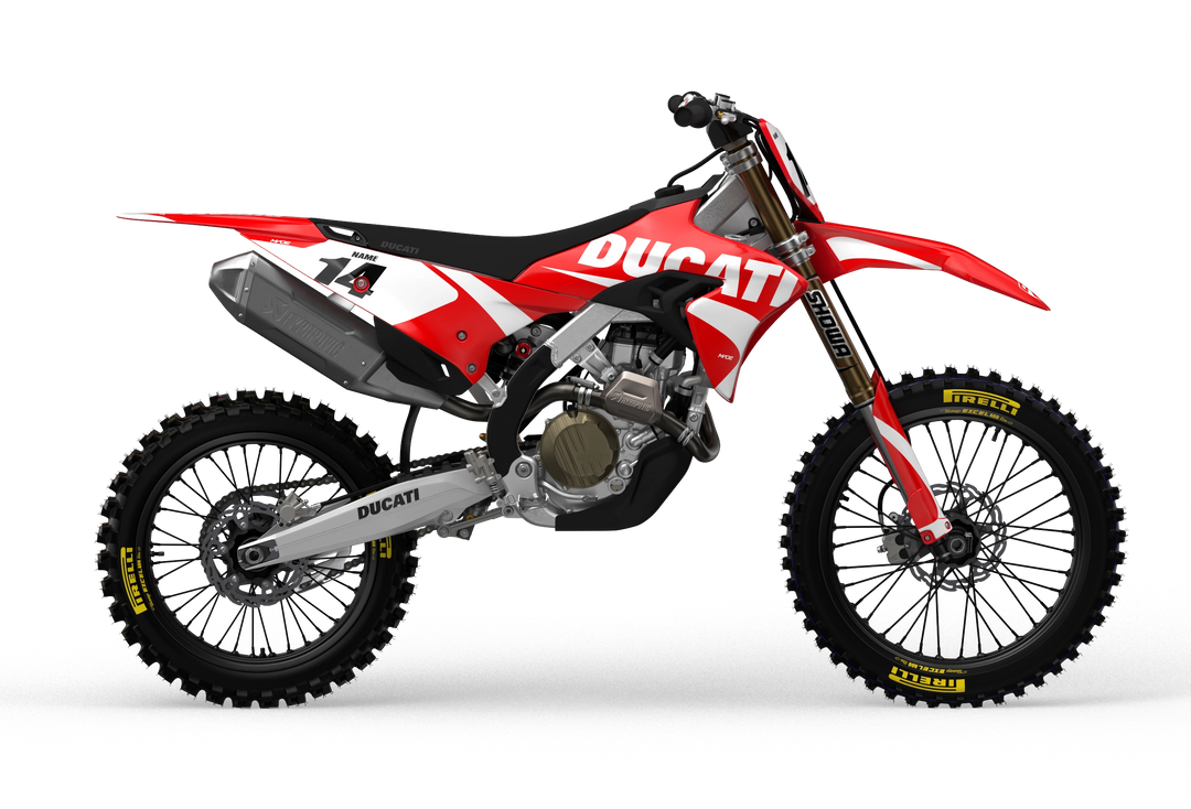 Ducati Base Red custom graphics from madestickers.com White#color_white
