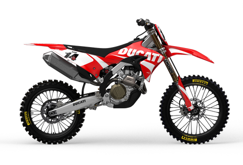 Ducati Base Red custom graphics from madestickers.com White#color_white