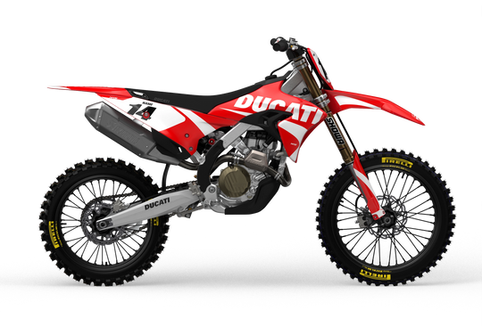 Ducati Base Red custom graphics from madestickers.com White#color_white