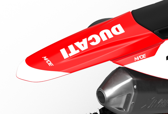 Ducati Base Red custom graphics from madestickers.com White#color_white
