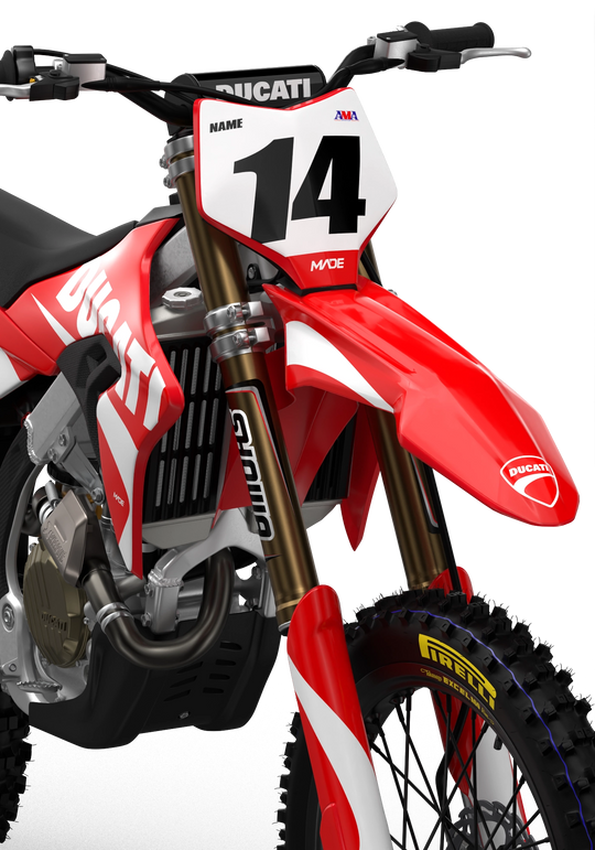 Ducati Base Red custom graphics from madestickers.com White#color_white