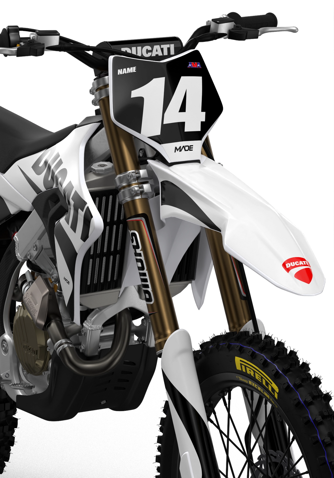 Ducati Base White custom graphics from madestickers.com Black#color_black