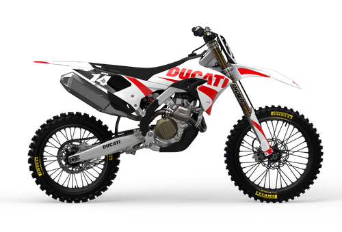 Ducati Base White custom graphics from madestickers.com Red#color_red