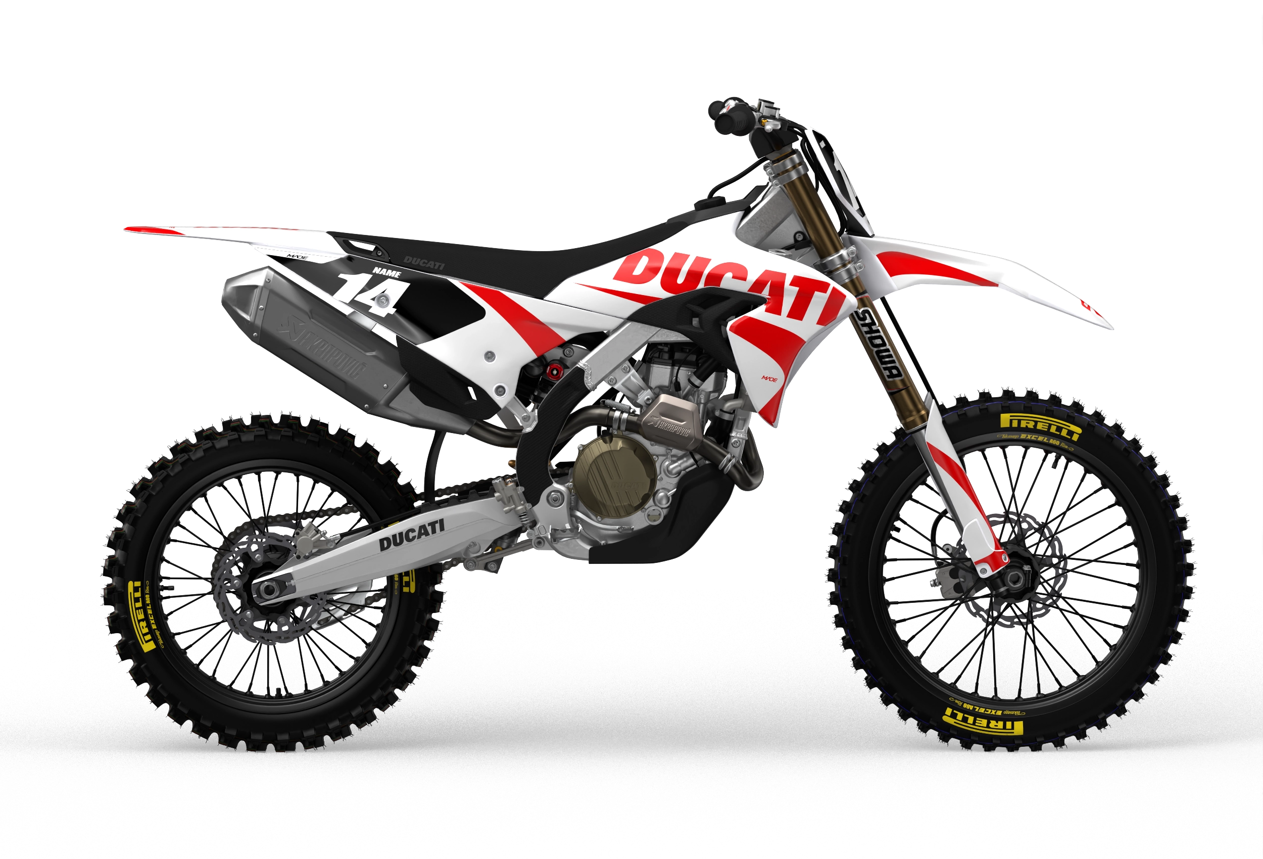 Ducati Base White custom graphics from madestickers.com Red#color_red