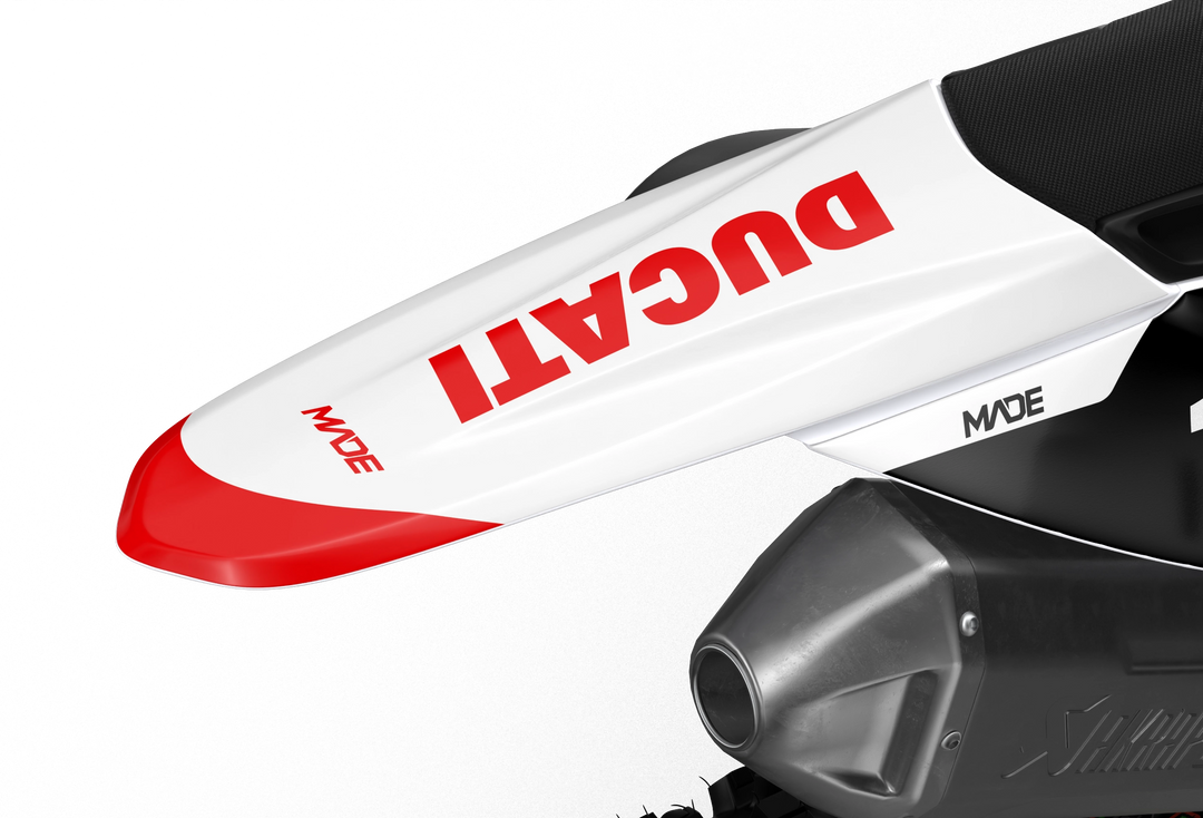 Ducati Base White custom graphics from madestickers.com Red#color_red