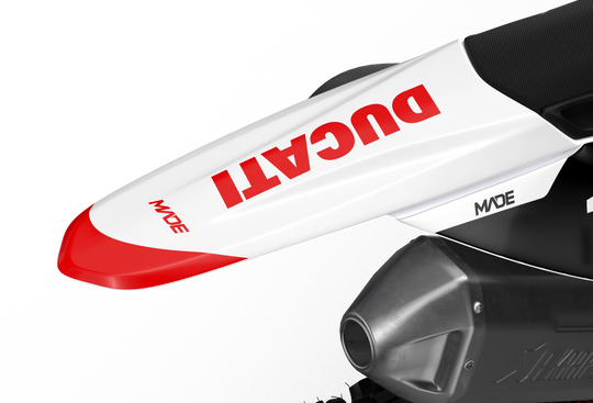 Ducati Base White custom graphics from madestickers.com Red#color_red