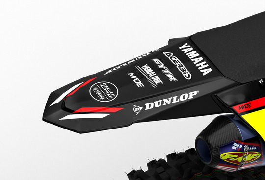 Yamaha motocross dirt bike premium graphics - 3D design - render - Black Red BlackRed#color_blackred