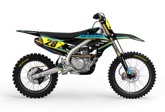 Yamaha motocross dirt bike premium graphics - 3D design - render - Black Yellow BlackYellow#color_blackyellow