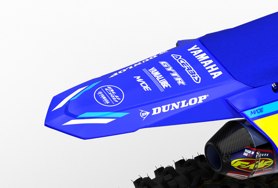 Yamaha motocross dirt bike premium graphics = 3D design - render - Blue white BlueWhite#color_bluewhite