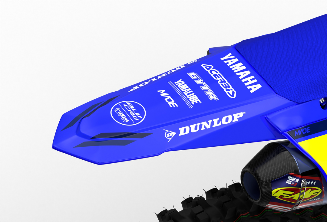 Yamaha motocross dirt bike premium graphics - 3D design - render - Blue white BlueDarkBlue#color_bluedarkblue