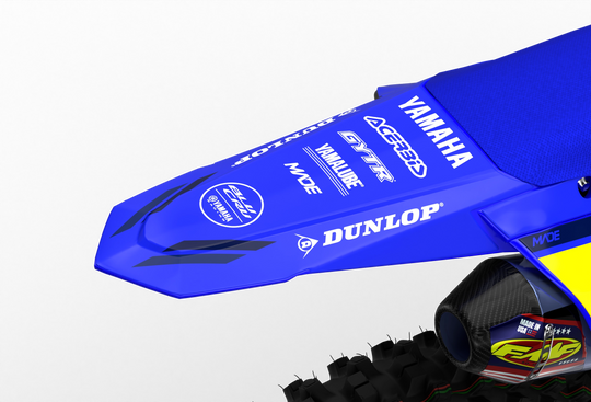Yamaha motocross dirt bike premium graphics - 3D design - render - Blue white BlueDarkBlue#color_bluedarkblue