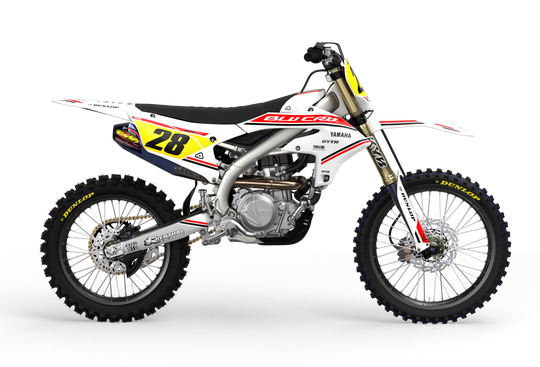 Yamaha motocross dirt bike premium graphics - 3D design - render - White Red WhiteRed#color_whitered