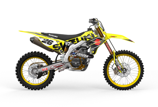 Suzuki RMZ Motocross dirt bike graphics for protection from madestickers.com Black#color_black
