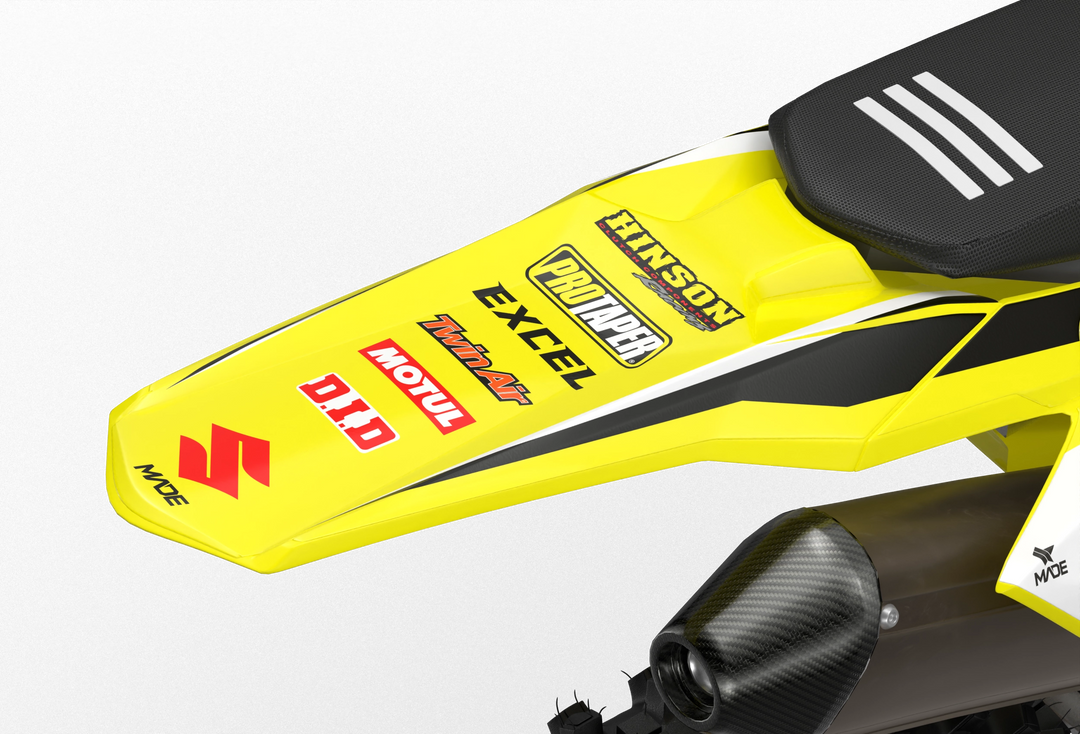 Suzuki RMZ Motocross dirt bike graphics for protection from madestickers.com Black#color_black