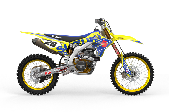 Suzuki RMZ Motocross dirt bike graphics for protection from madestickers.com Blue#color_blue