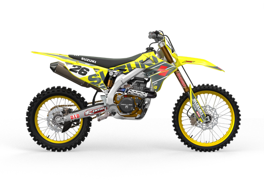 Suzuki RMZ Motocross dirt bike graphics for protection from madestickers.com  Grey#color_grey