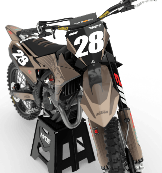 KTM LIMIT GRAPHICS KIT - Madestickers Brown#color_brown