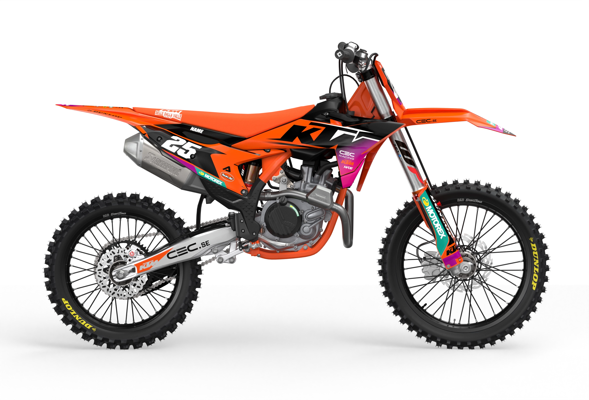 CEC Racing Motorcycle KTM SX-SXF 2025 graphics - madestickers.com