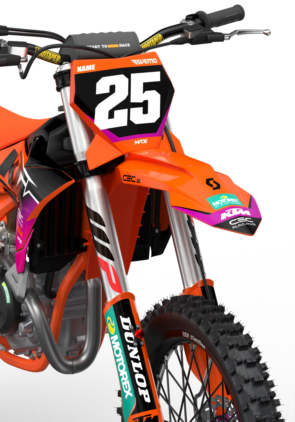 CEC Racing Motorcycle KTM SX-SXF 2025 graphics - madestickers.com