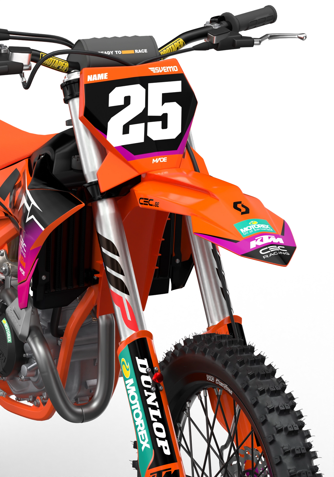 CEC Racing Motorcycle KTM SX-SXF 2025 graphics - madestickers.com