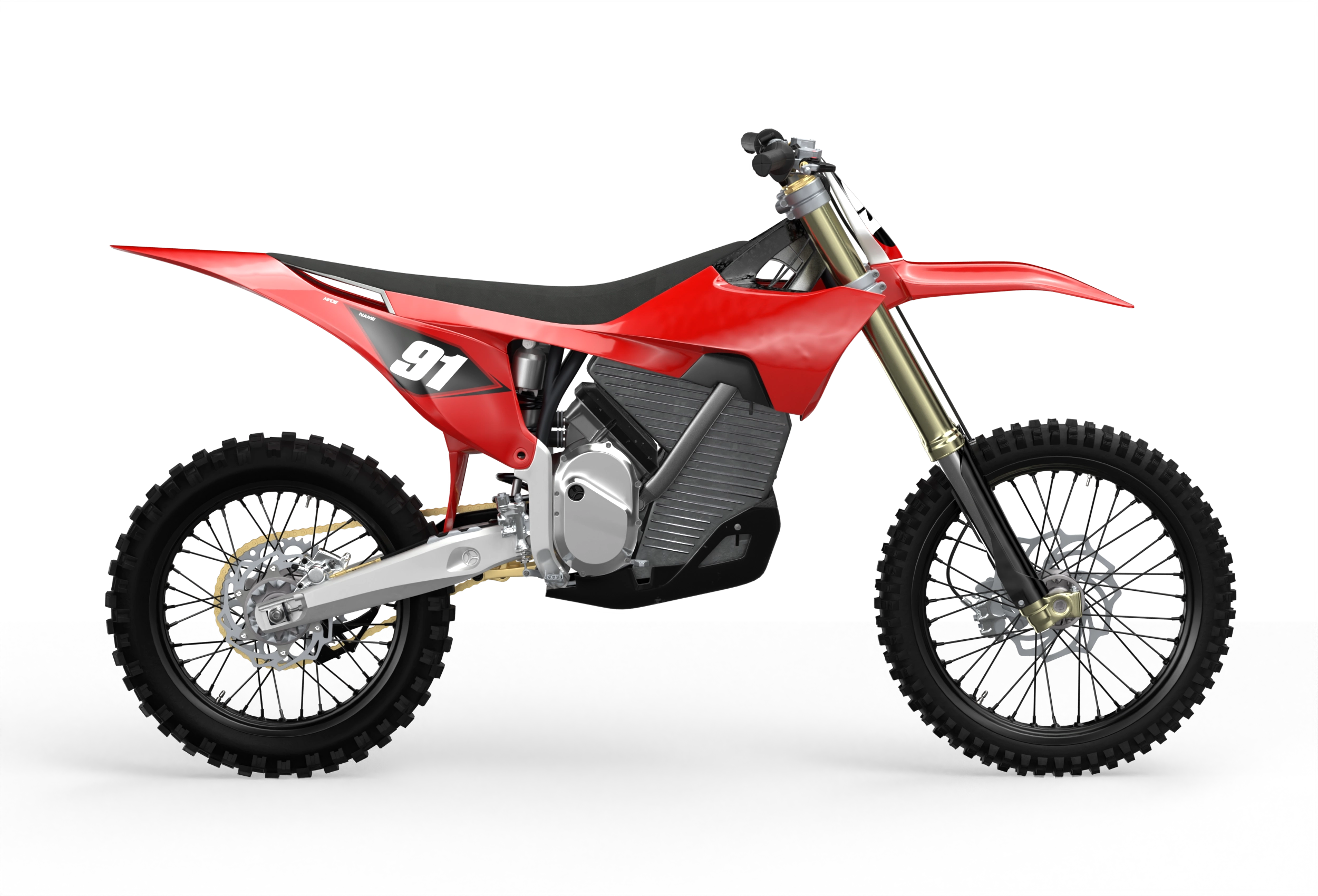 STARK VARG CLEAN RED NUMBER KIT - Madestickers