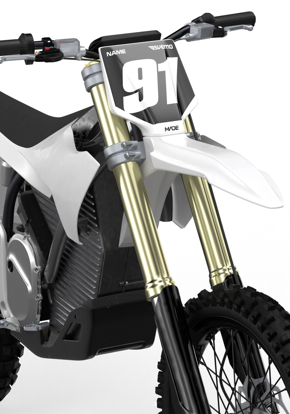 STARK VARG CLEAN WHITE NUMBER KIT