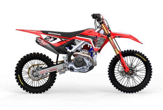 Honda CRF 3D Render Drew premium graphics from Madestickers.com Black#color_black