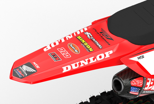Honda CRF 3D Render Drew premium graphics from Madestickers.com Black#color_black