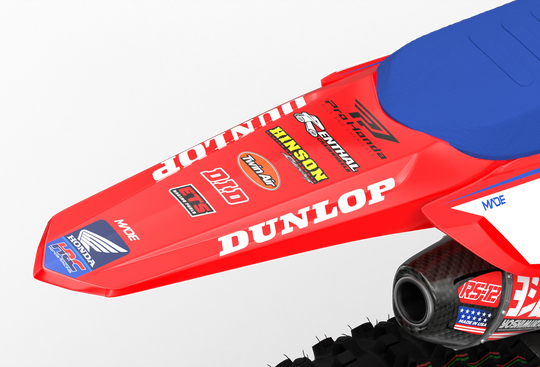 Honda CRF 3D Render Drew premium graphics from Madestickers.com Blue#color_blue