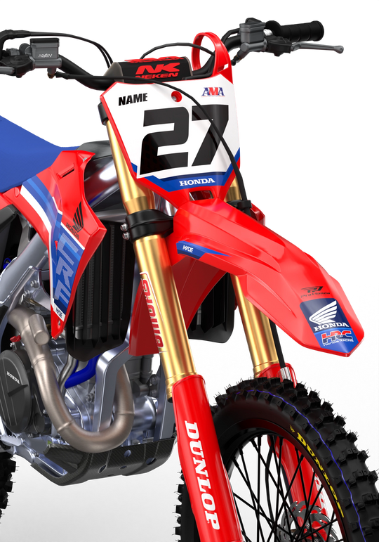 Honda CRF 3D Render Drew premium graphics from Madestickers.com Blue#color_blue