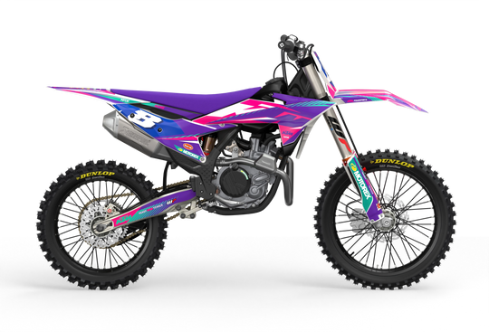 KTM SX SXF Motocross dirt bike premium graphics with big KTM logo and lines on sides from madestickers.com Pink#color_pink
