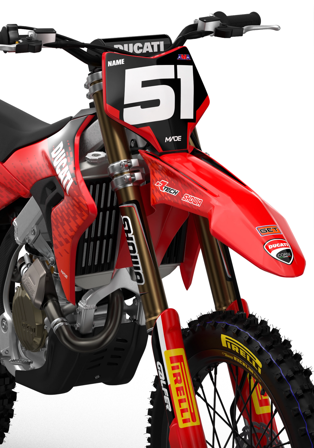 DUCATI FACTORY GRAPHICS KIT - Madestickers