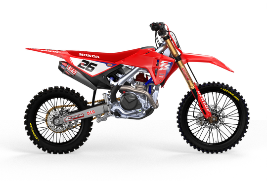 Honda CRF factory red graphics, stickers from madestikcers.com