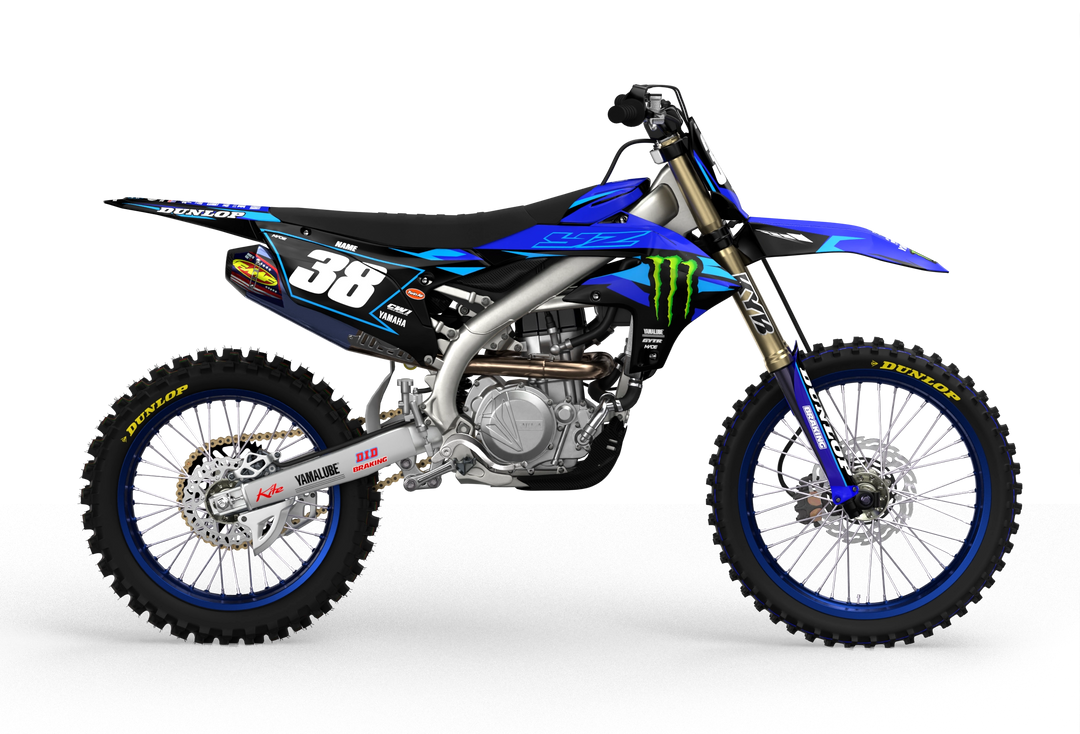 Yamaha YZ YZF motocross graphics with factory 2026 design - madestickers.com Blue#color_blue