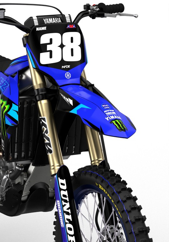Yamaha YZ YZF motocross graphics with factory 2026 design - madestickers.com Blue#color_blue
