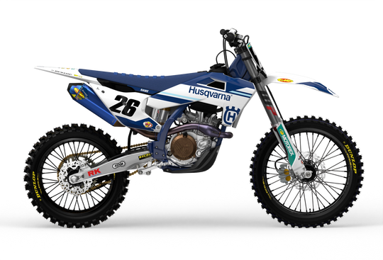 Husqvarna TC FC TE FE Factory 26 Graphics from madestickers.com Blue#color_blue