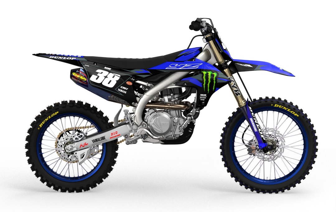 Yamaha YZ YZF motocross graphics with factory 2026 design - madestickers.com Grey#color_grey