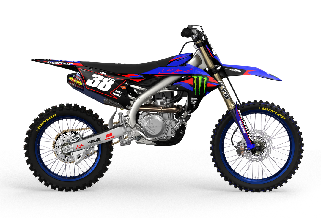 Yamaha YZ YZF motocross graphics with factory 2026 design - madestickers.com Red#color_red