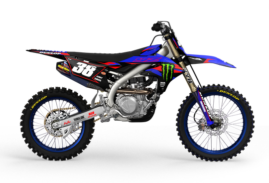 Yamaha YZ YZF motocross graphics with factory 2026 design - madestickers.com Red#color_red