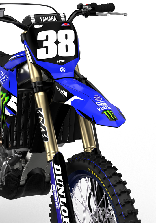 Yamaha YZ YZF motocross graphics with factory 2026 design - madestickers.com White#color_white