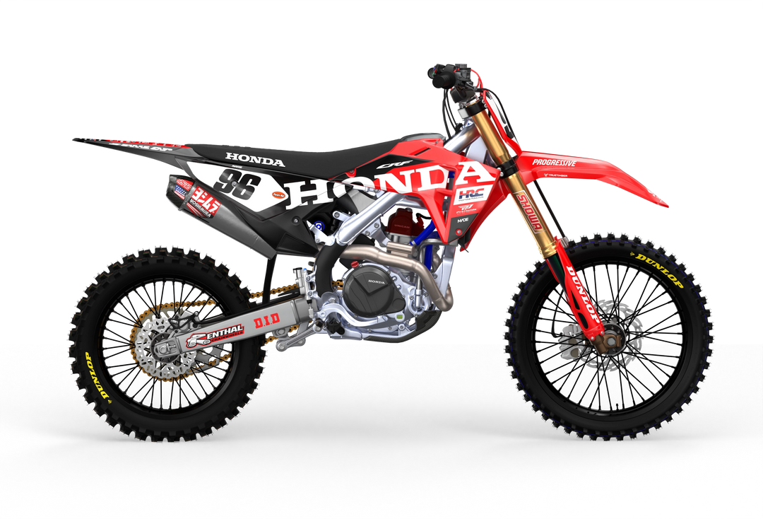 CRF Honda Factory 2027 design with big Honda logo on sides, premium graphics from madestickers.com Black#color_black