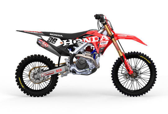 CRF Honda Factory 2027 design with big Honda logo on sides, premium graphics from madestickers.com Black#color_black