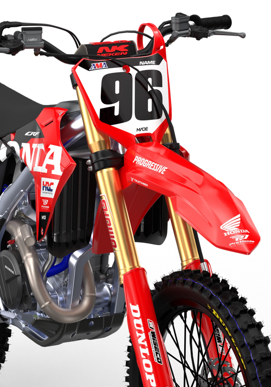 CRF Honda Factory 2027 design with big Honda logo on sides, premium graphics from madestickers.com Black#color_black